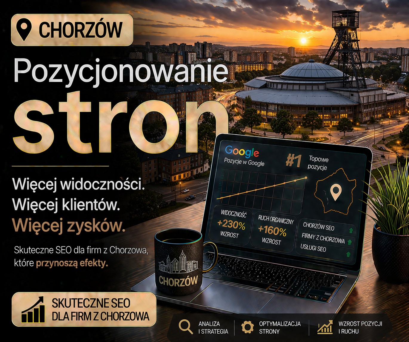 Pozycjonowanie stron Chorzów - skuteczne SEO dla lokalnych firm i lepszej widoczności w Google