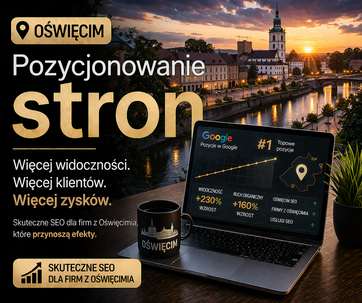 Pozycjonowanie stron Oświęcim - skuteczne SEO dla lokalnych firm i lepszej widoczności w Google