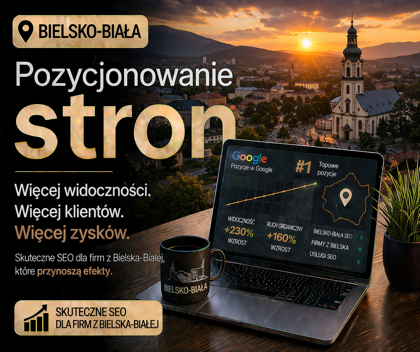 Pozycjonowanie stron Bielsko-Biała - skuteczne SEO dla lokalnych firm i lepszej widoczności w Google