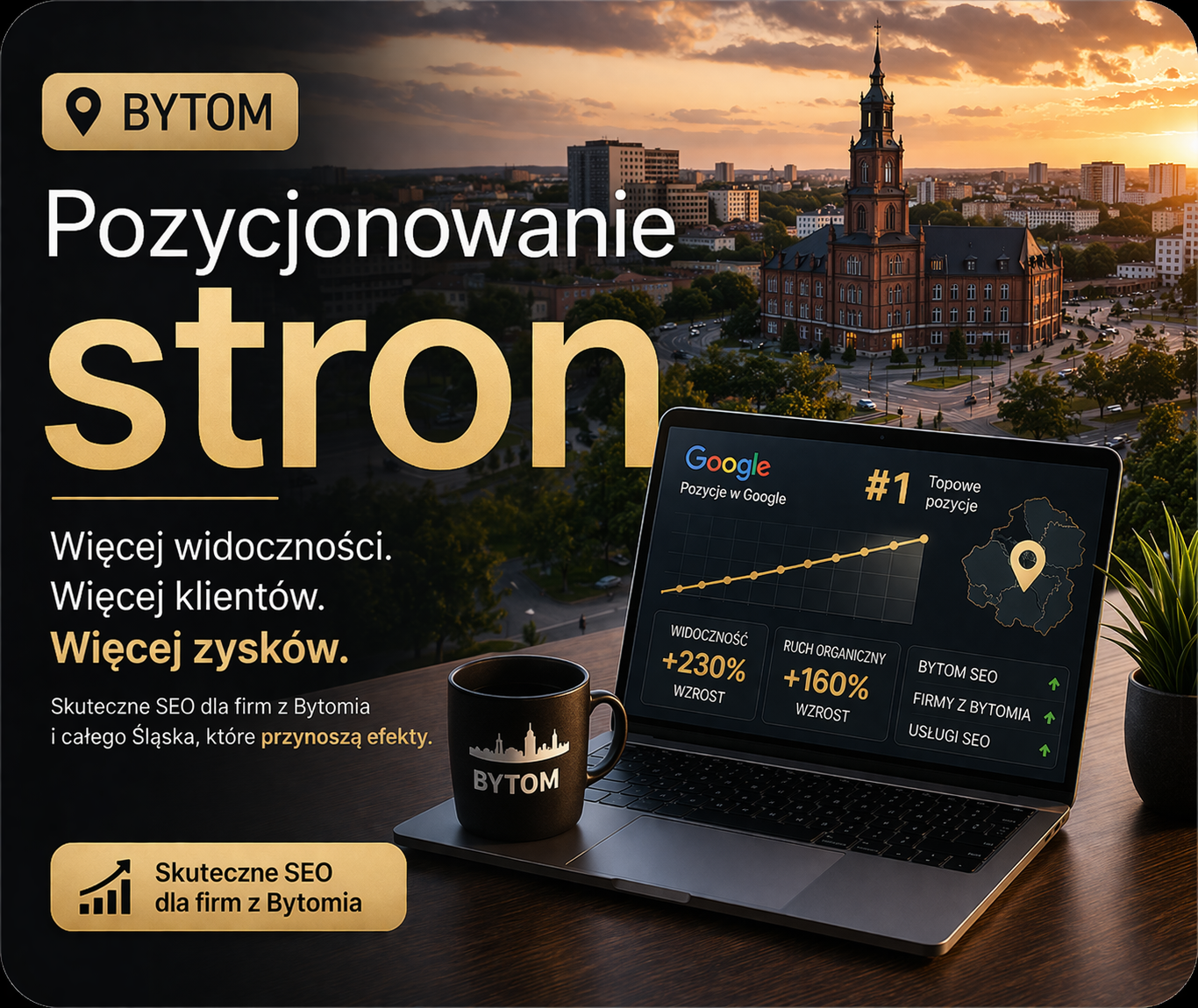 Pozycjonowanie stron Bytom - skuteczne SEO dla lokalnych firm i lepszej widoczności w Google