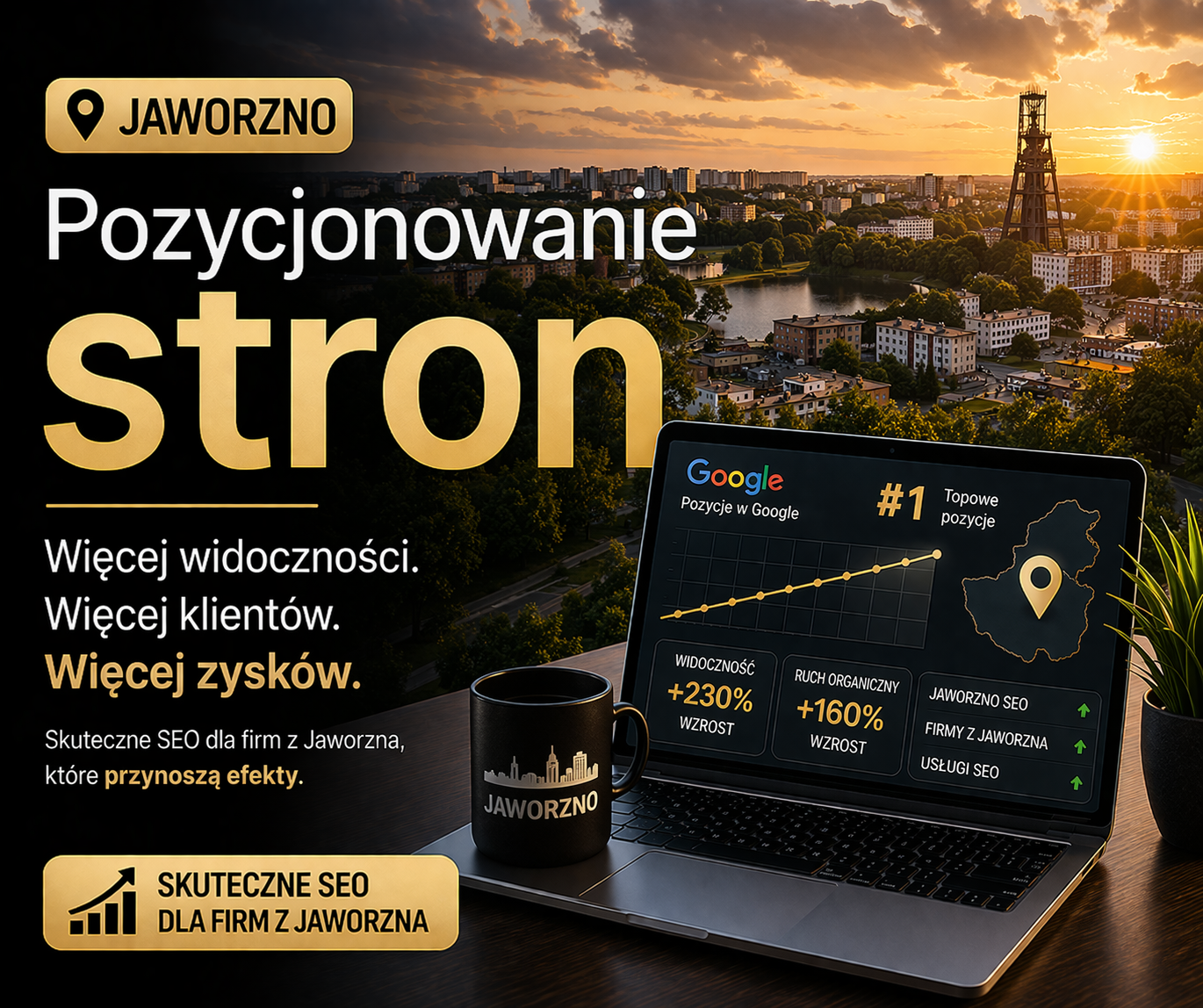 Pozycjonowanie stron Jaworzno - skuteczne SEO dla lokalnych firm i lepszej widoczności w Google