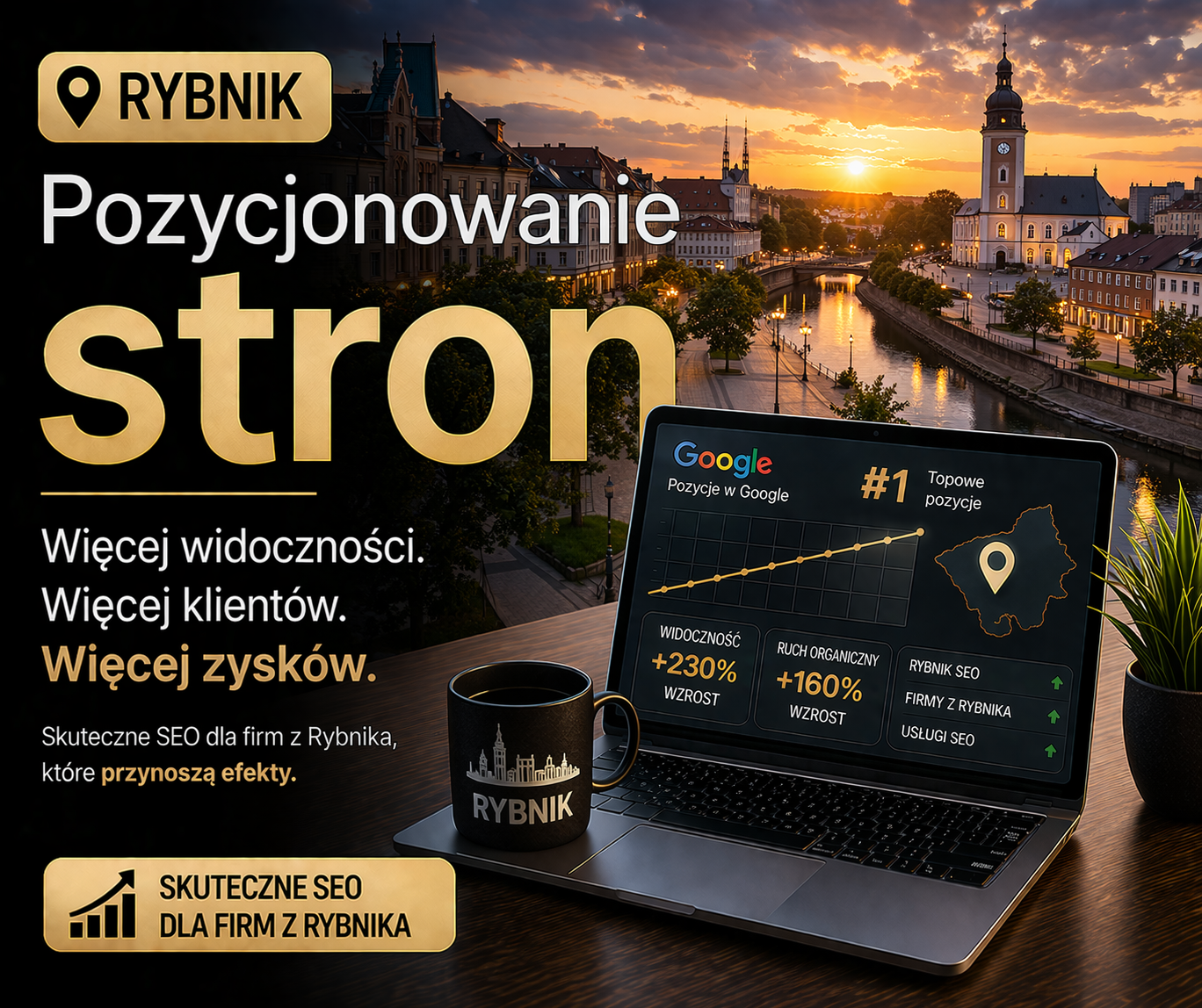 Pozycjonowanie stron Rybnik - skuteczne SEO dla lokalnych firm i lepszej widoczności w Google