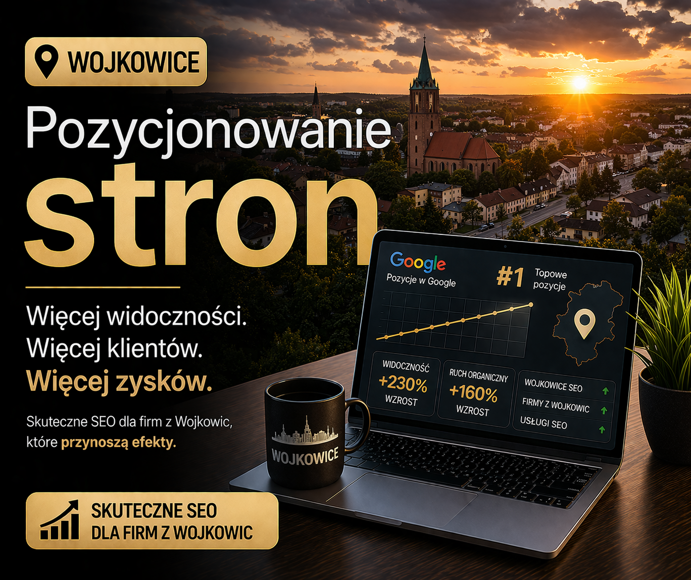Pozycjonowanie stron Wojkowice - skuteczne SEO dla lokalnych firm i lepszej widoczności w Google
