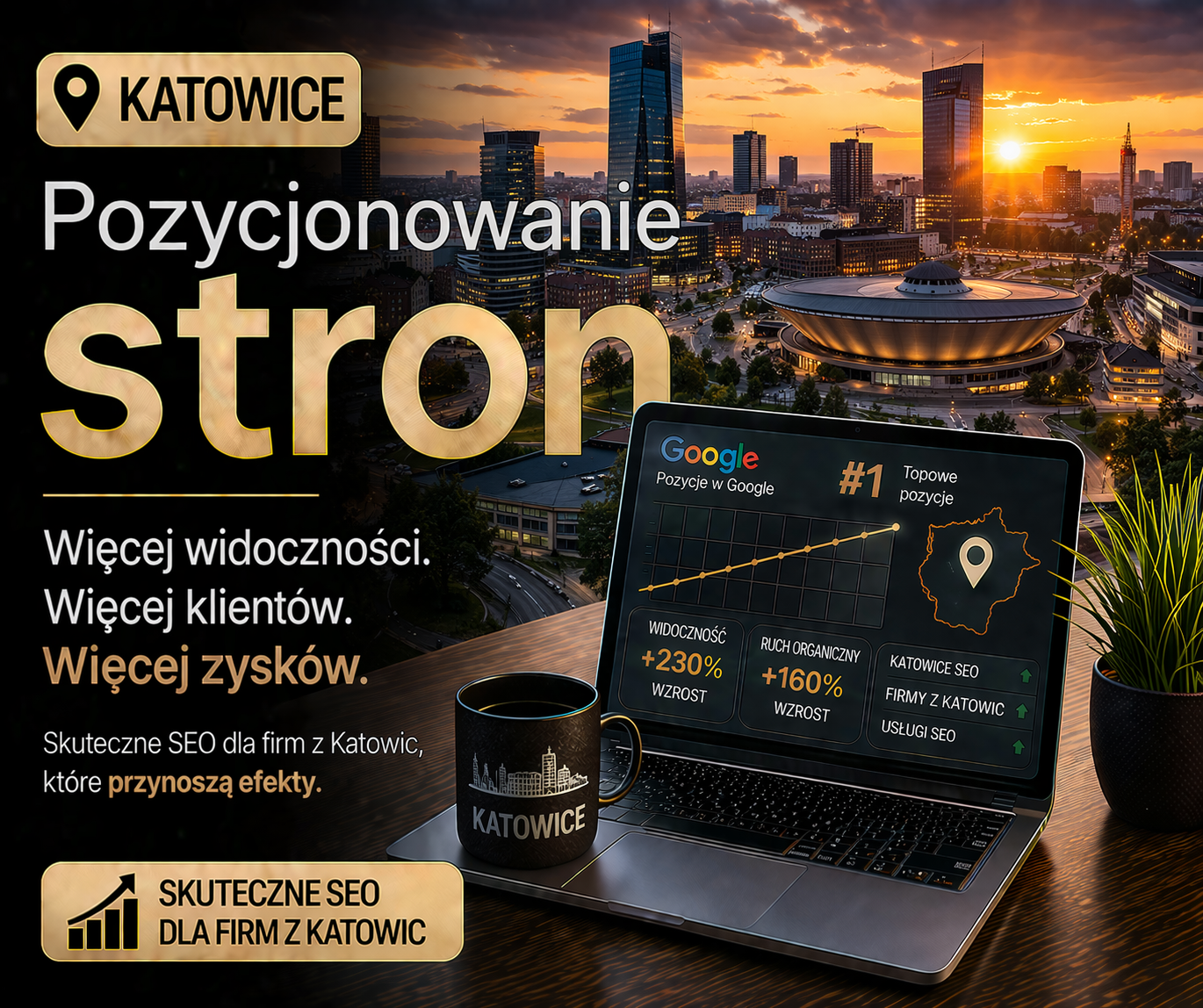 Pozycjonowanie stron Katowice - skuteczne SEO dla lokalnych firm i lepszej widoczności w Google