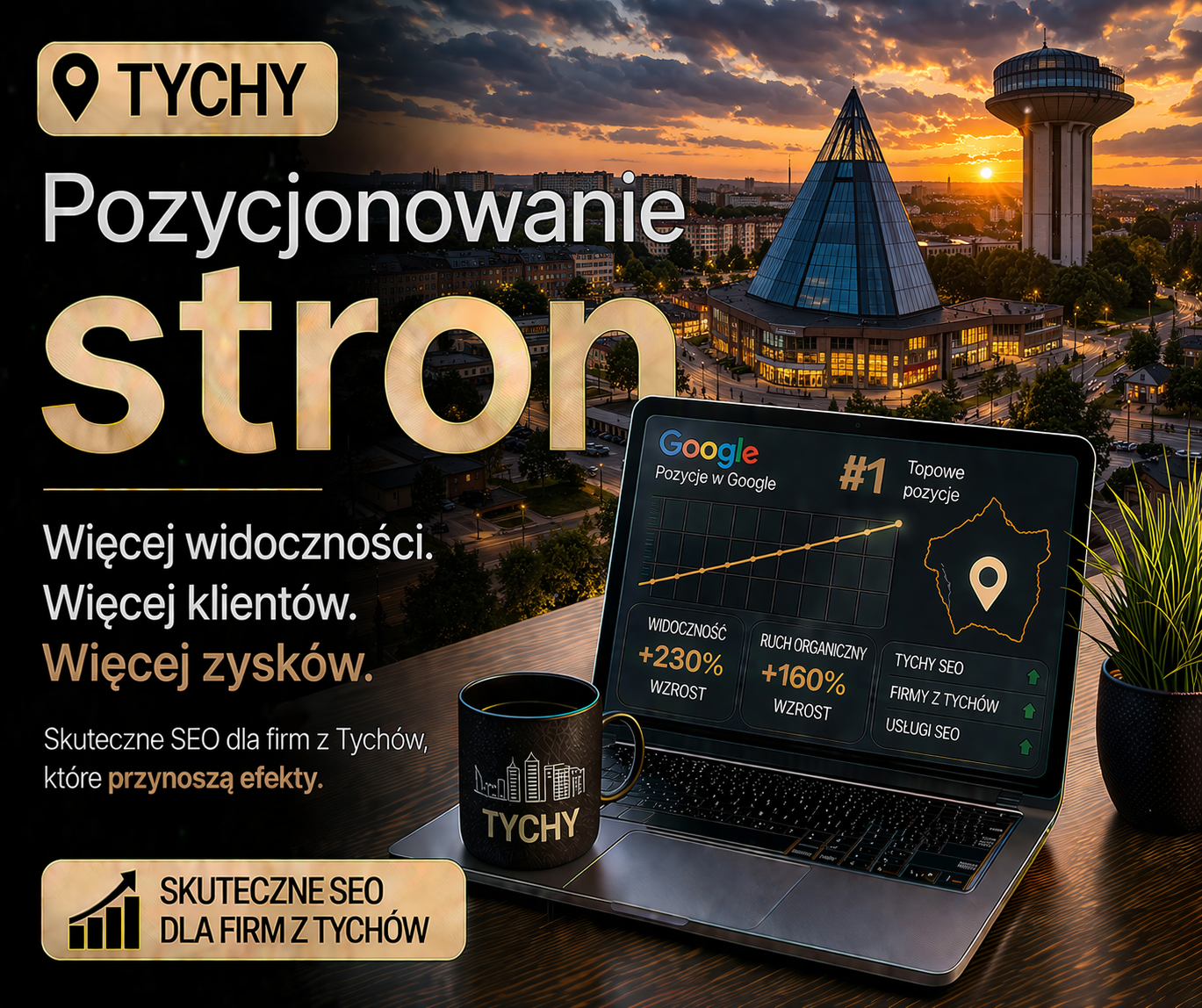 Pozycjonowanie stron Tychy - skuteczne SEO dla lokalnych firm i lepszej widoczności w Google