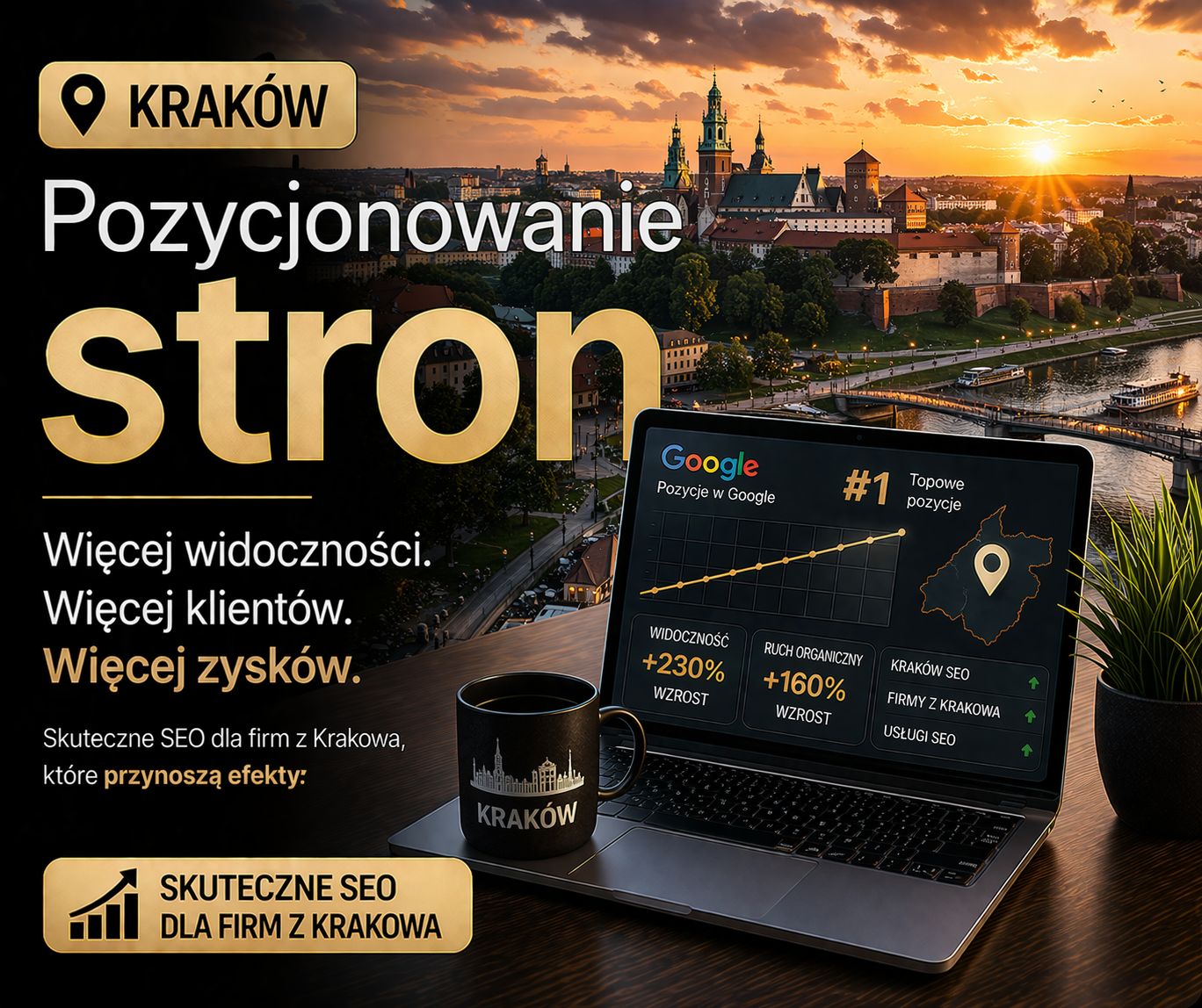 Pozycjonowanie stron Kraków - skuteczne SEO dla lokalnych firm i lepszej widoczności w Google