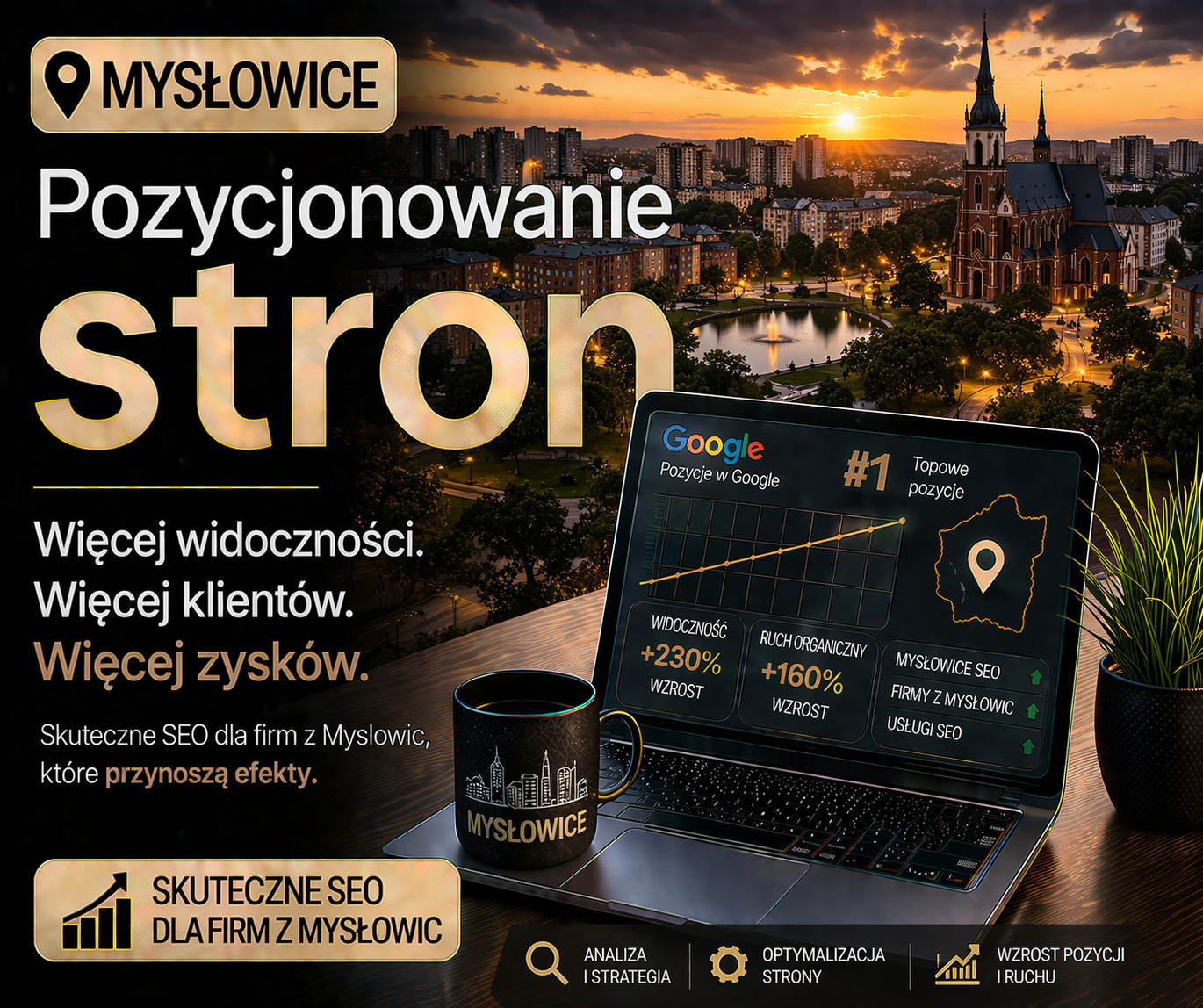 Pozycjonowanie stron Mysłowice - skuteczne SEO dla lokalnych firm i lepszej widoczności w Google