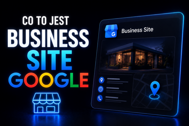 Business Site Google strona firmowa Google