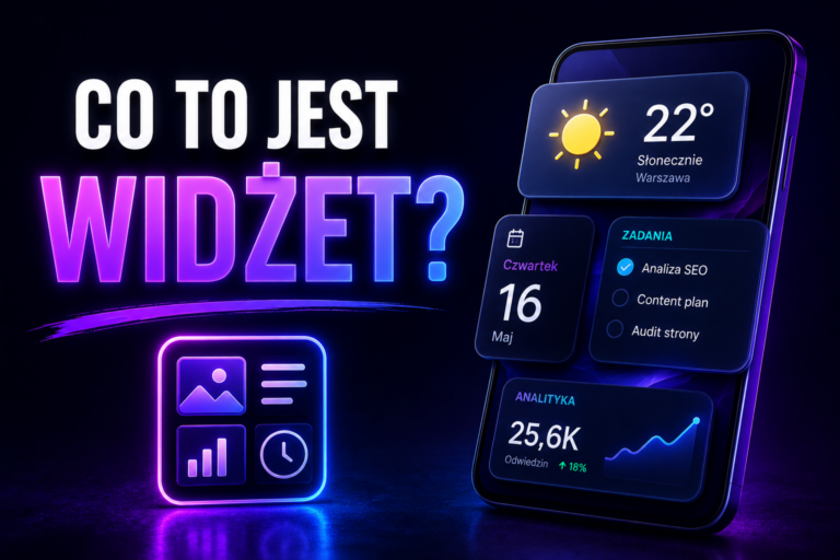 Widżet jako element interfejsu aplikacji