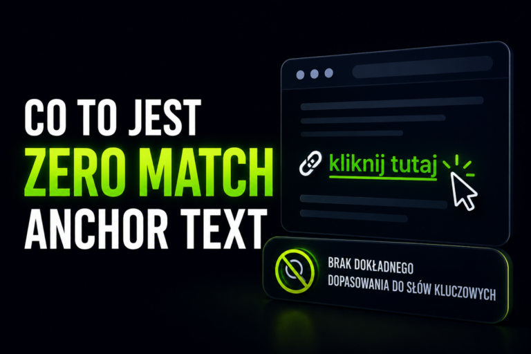 Zero Match Anchor Text w SEO i link buildingu