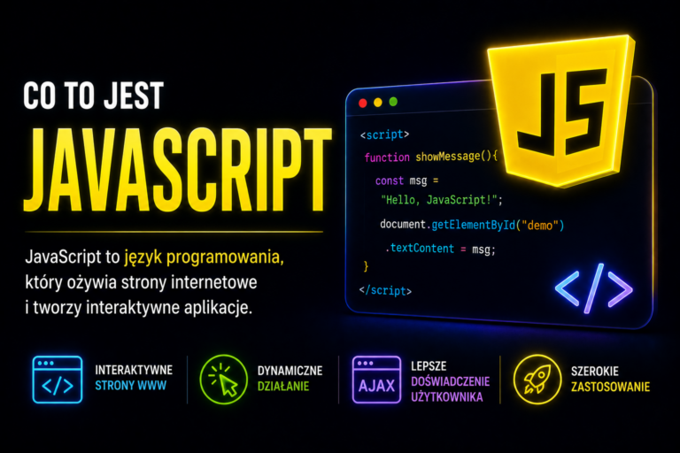 JavaScript język programowania stron internetowych