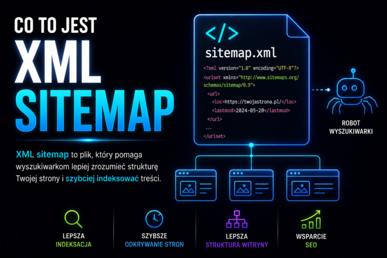 XML sitemap mapa strony internetowej dla SEO
