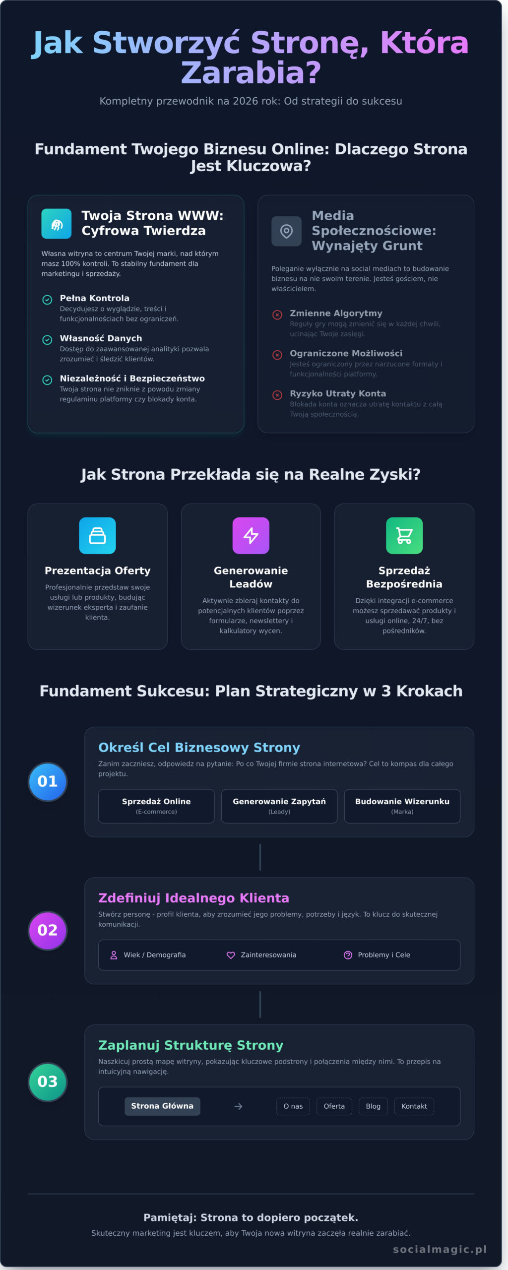Tworzenie strony internetowej: Kompletny przewodnik dla firm 2026 - Infographic