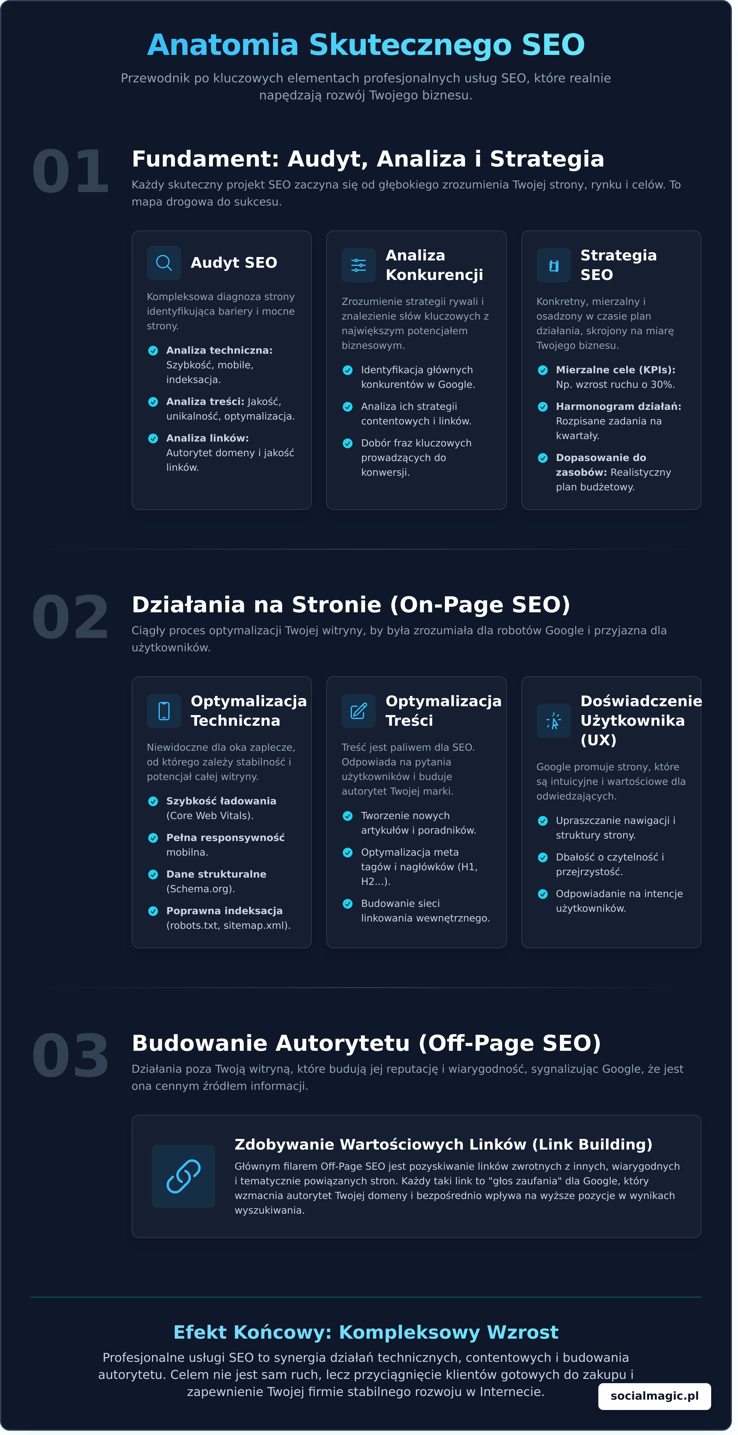 Usługi SEO: Kompleksowy przewodnik po tym, co agencja robi dla Twojej firmy - Infographic