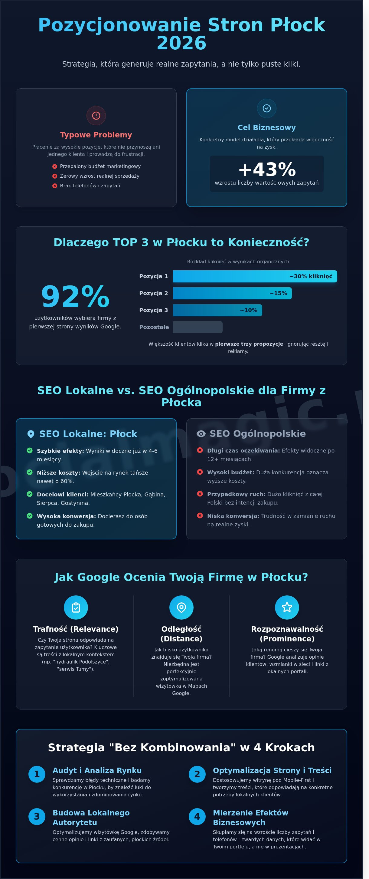 Pozycjonowanie stron Płock: Jak zdominować lokalny rynek w 2026 roku?