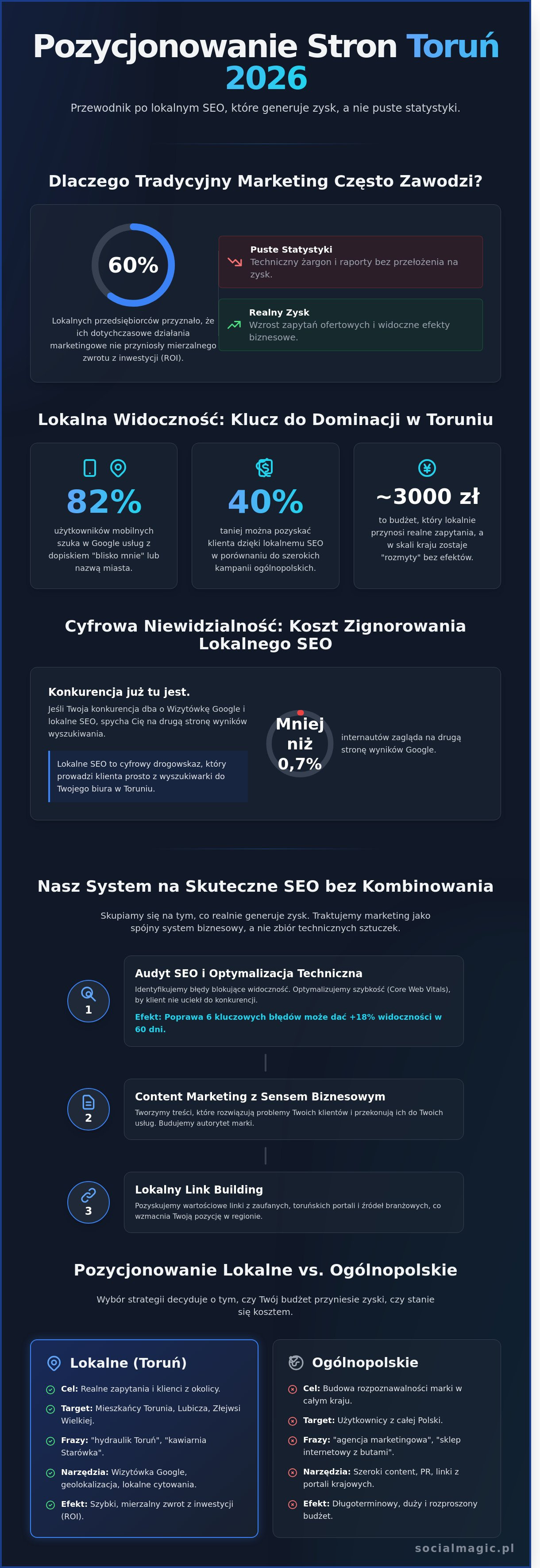 Pozycjonowanie stron Toruń: Jak zdominować lokalny rynek w 2026 roku bez kombinowania?