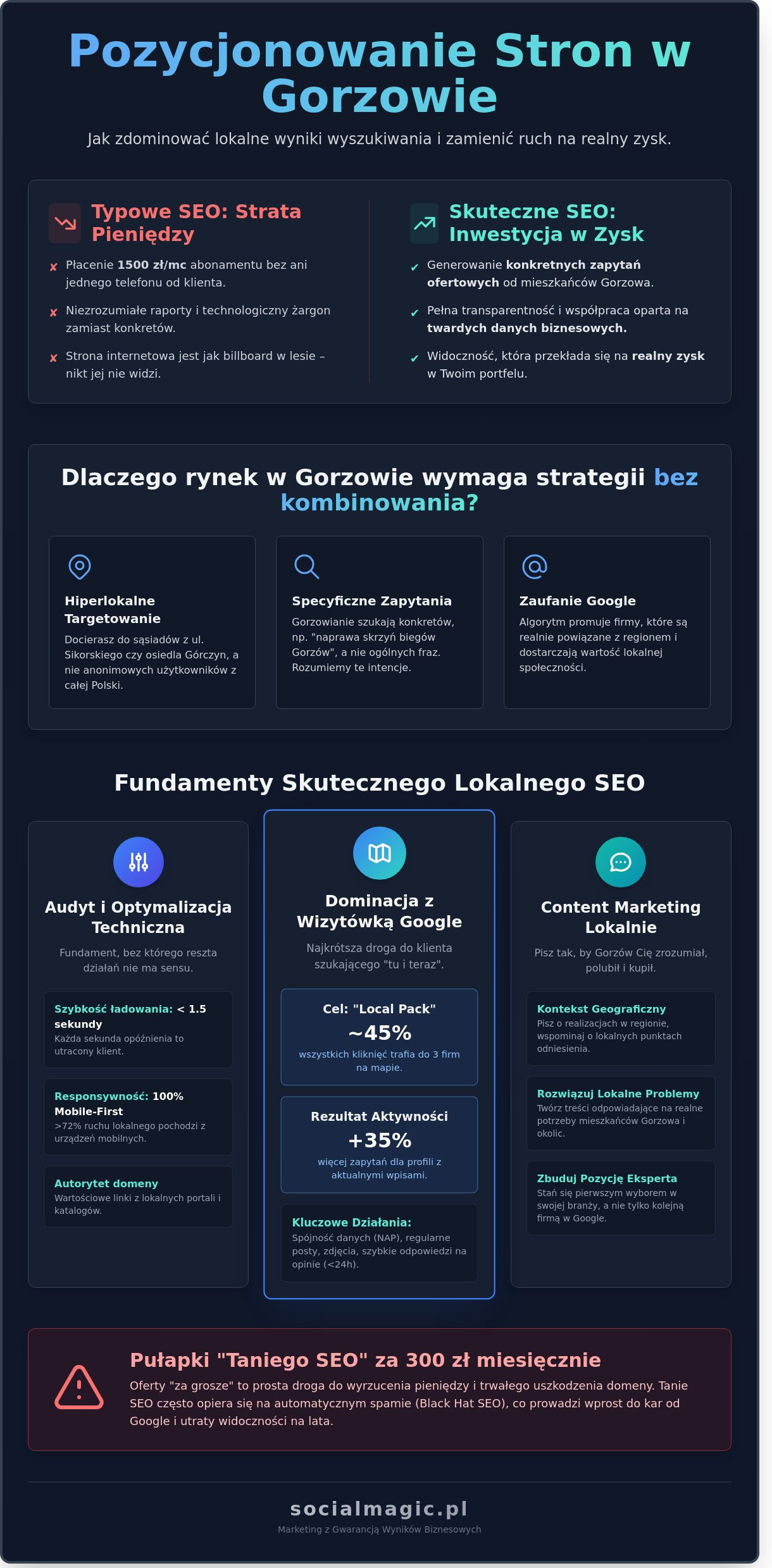 Pozycjonowanie stron Gorzów Wielkopolski: Jak zdominować lokalny rynek bez kombinowania?