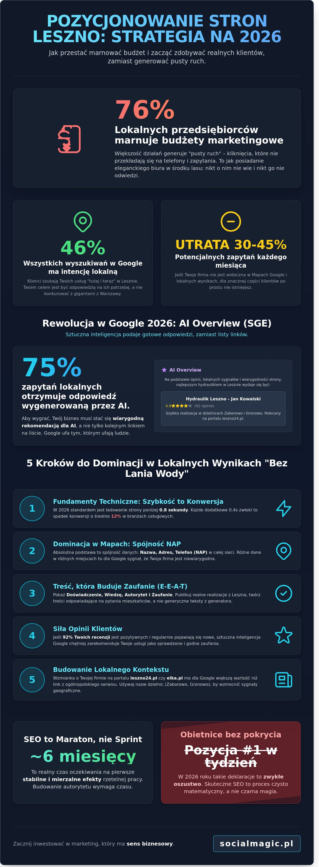Pozycjonowanie stron Leszno: Jak rozkręcić lokalny biznes w Google w 2026 roku?