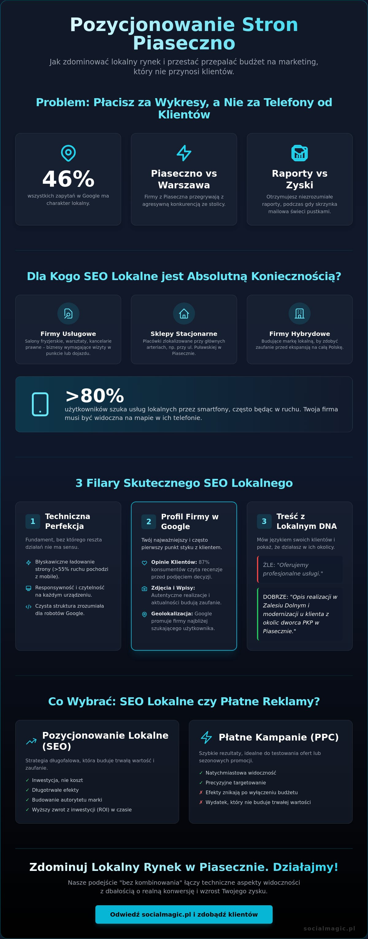 Pozycjonowanie stron Piaseczno: Jak zdominować lokalny rynek?