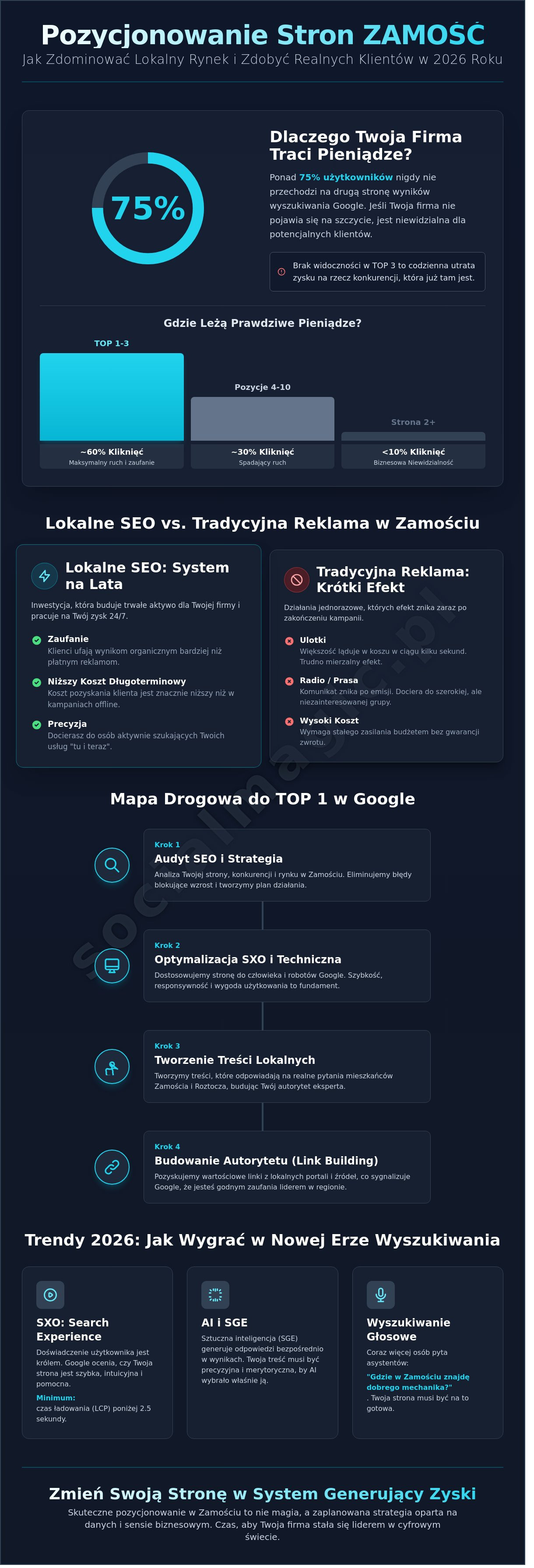 Pozycjonowanie stron Zamość: Jak zdominować lokalny rynek w 2026 roku?