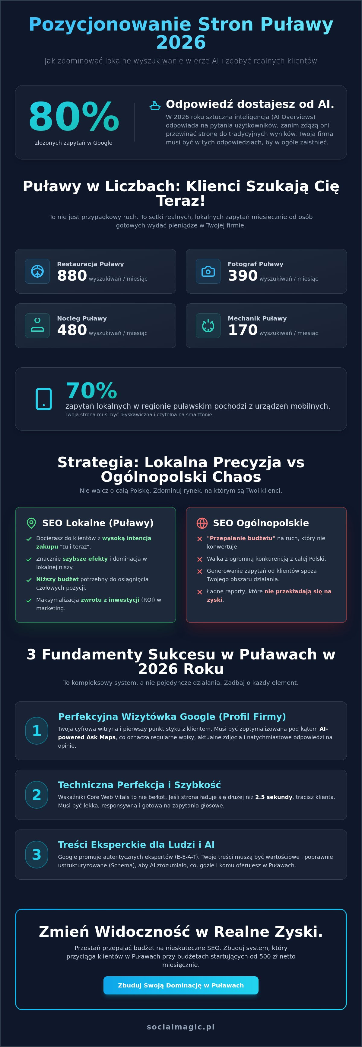 Pozycjonowanie stron Puławy: Jak zdominować lokalny rynek?
