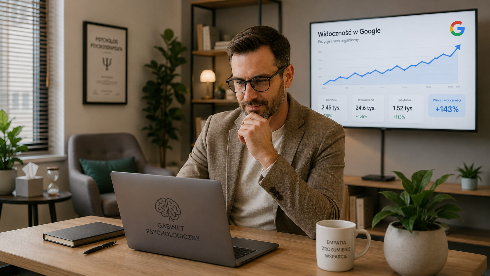 Pozycjonowanie psychologa i psychoterapeuty zwiększające liczbę pacjentów z wyszukiwarki Google